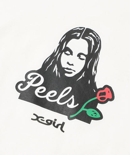 X-girl x Peels FACE S/S TEE