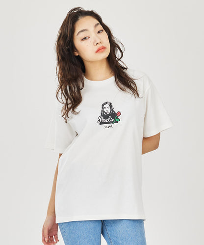 X-girl x Peels FACE S/S TEE