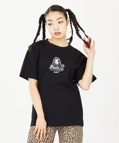 X-girl x Peels FACE S/S TEE