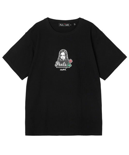 X-girl x Peels FACE S/S TEE