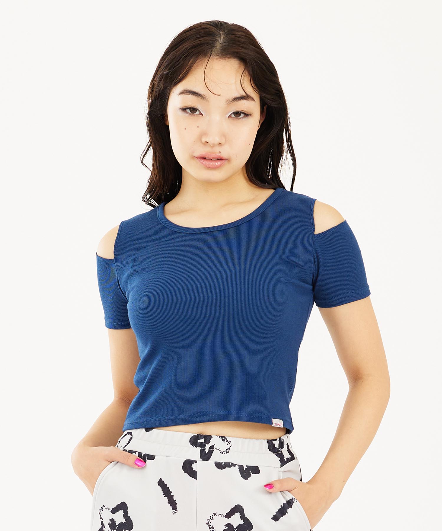 Shoulder cut cheap off tops