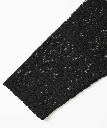 CROCHET CROPPED CARDIGAN