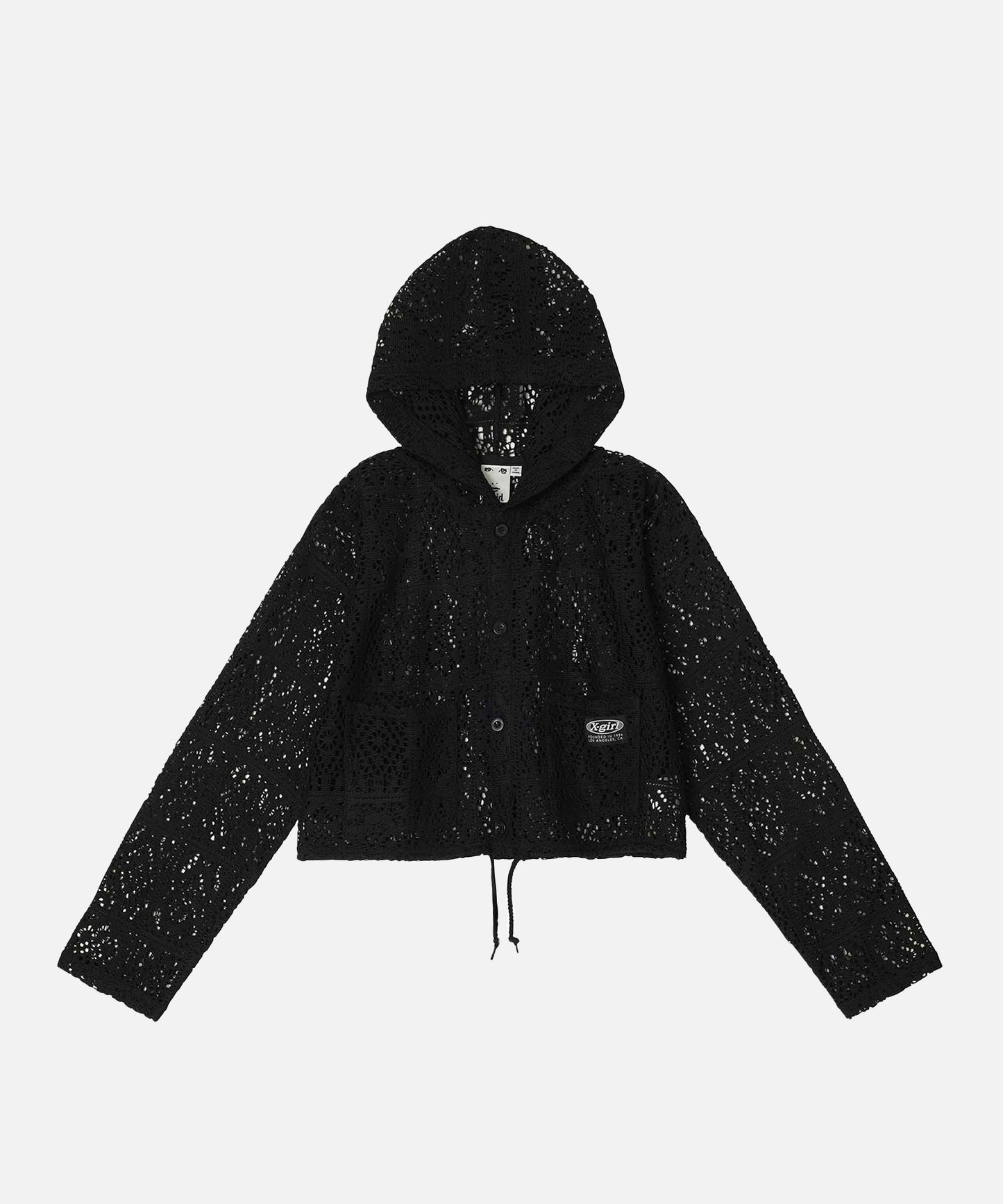 CROCHET CROPPED CARDIGAN