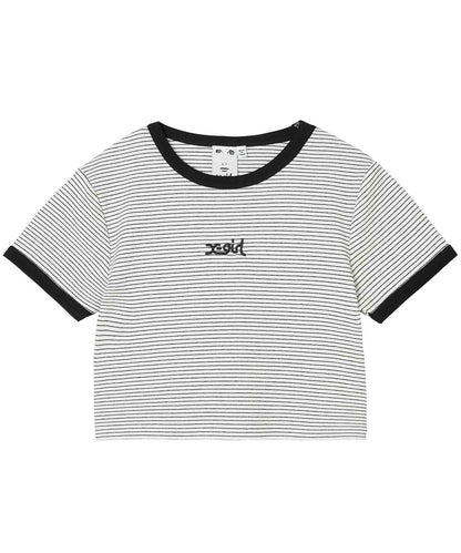 MILLS LOGO S/S CROPPED TOP