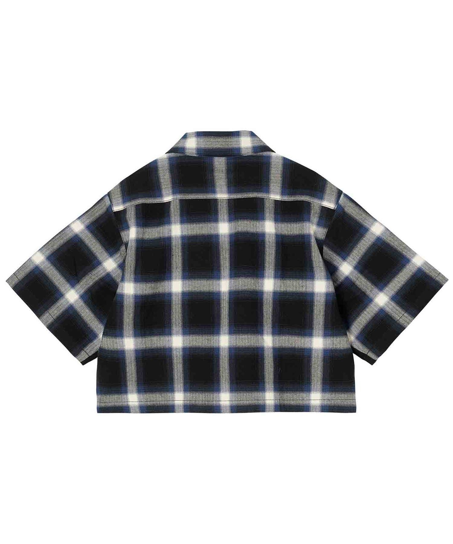 X-girl x Peels PLAID ZIP UP CROPPED SHIRT