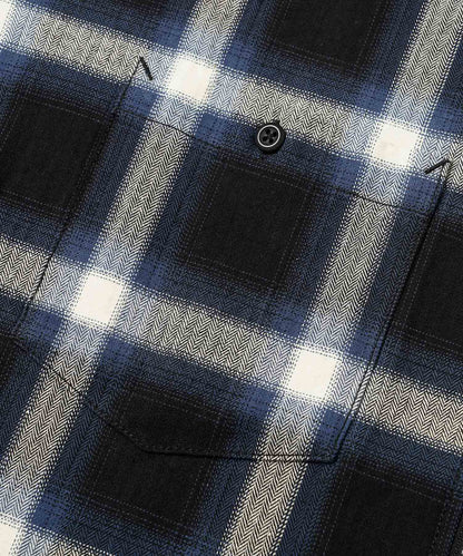X-girl x Peels PLAID ZIP UP SHIRT