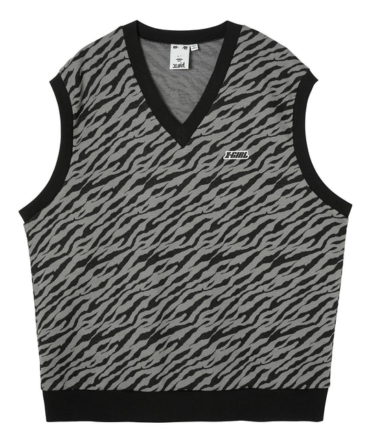 ZEBRA PATTERN VEST