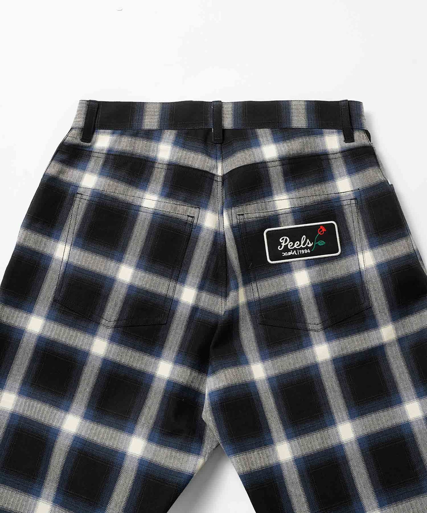 X-girl x Peels PLAID HALF PANTS