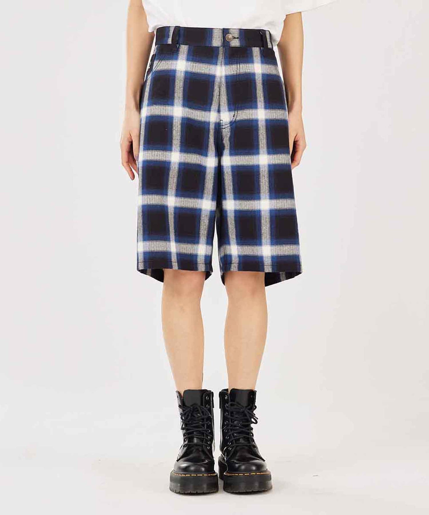 X-girl x Peels PLAID HALF PANTS