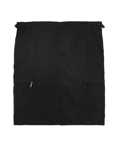 GATHERED WAIST CARGO SKIRT