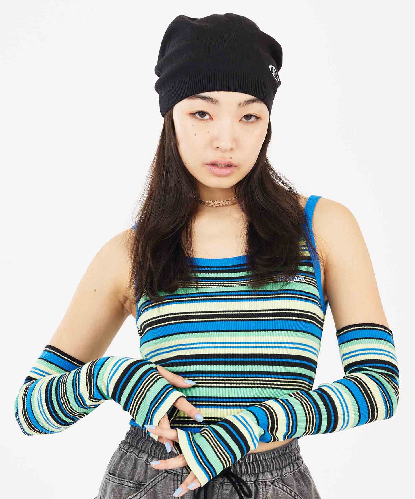 STRIPED ARM WARMER