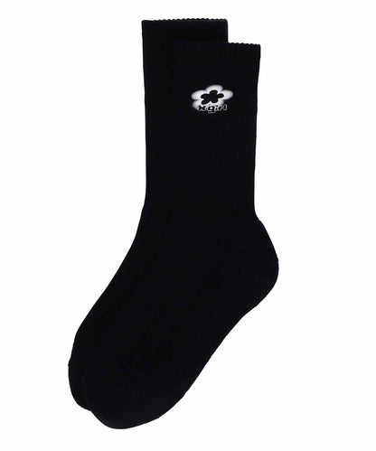 FLOWER LOGO RIB SOCKS