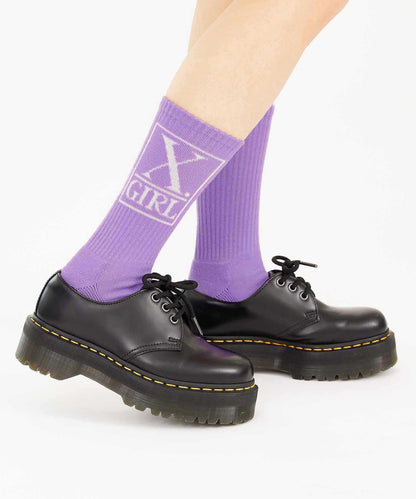 SQUARE LOGO RIB SOCKS