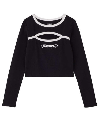 FRONT CUTOUT L/S BABY TEE