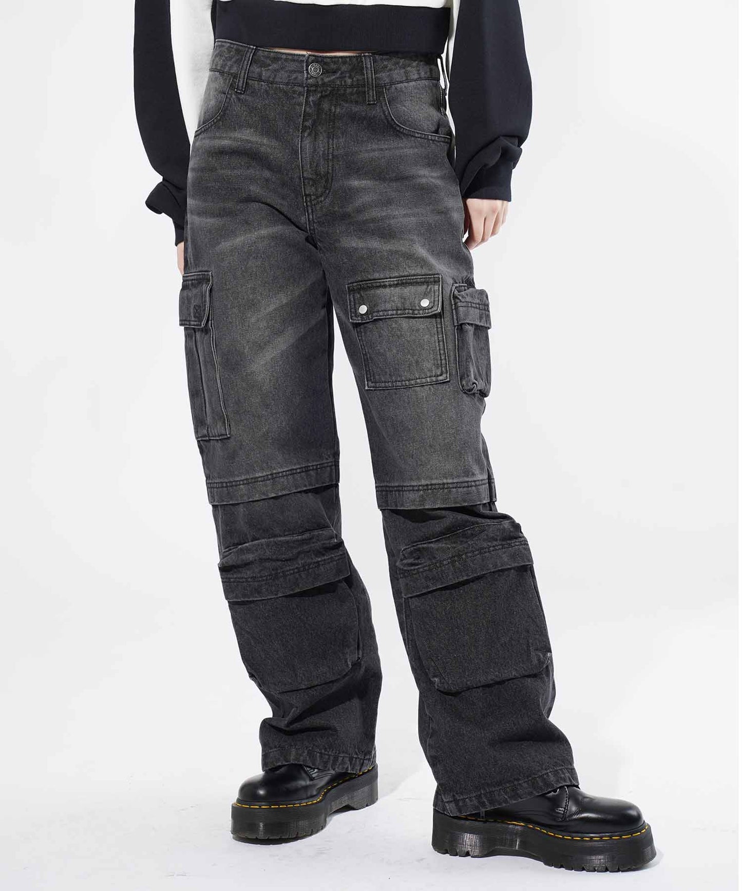 POCKET DENIM PANTS