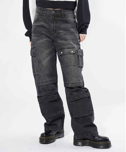 POCKET DENIM PANTS