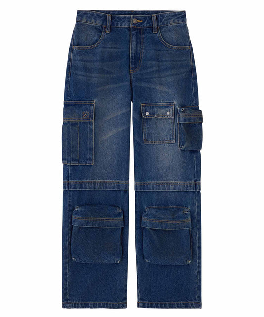 POCKET DENIM PANTS