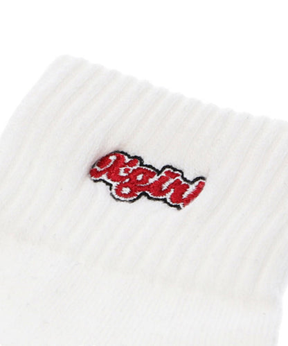 PUDGY LOGO SHORT RIB SOCKS