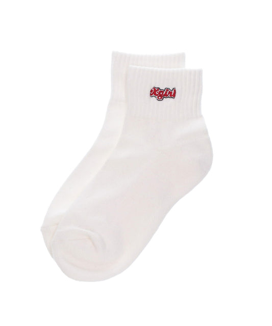 PUDGY LOGO SHORT RIB SOCKS