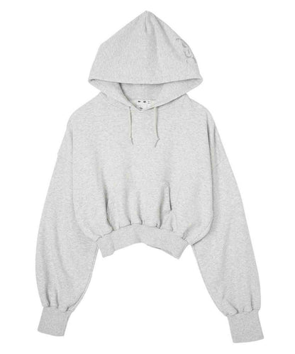EMBROIDERED MILLS LOGO COMPACT SWEAT HOODIE