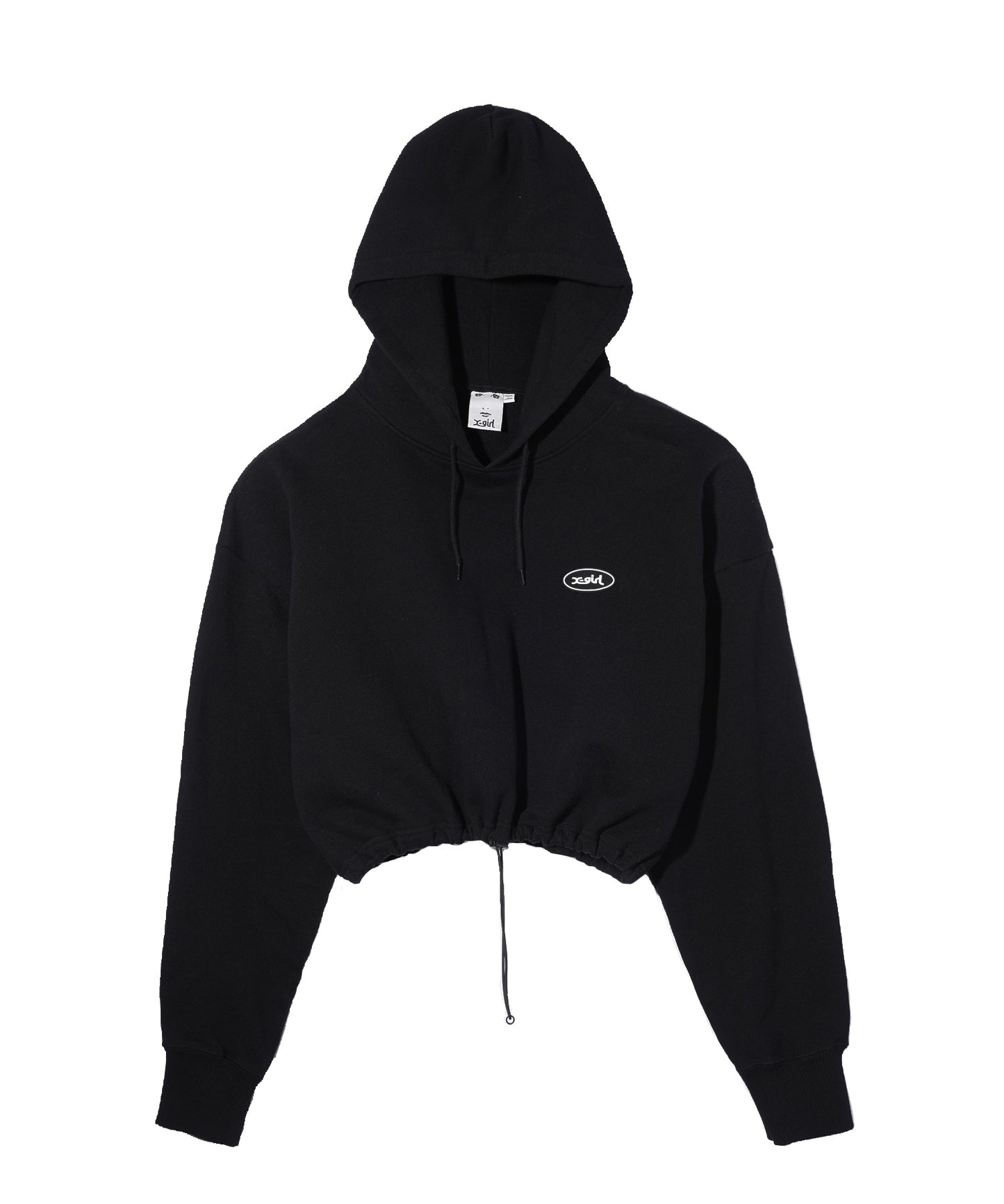 OVAL LOGO CROPPED SWEAT HOODIE