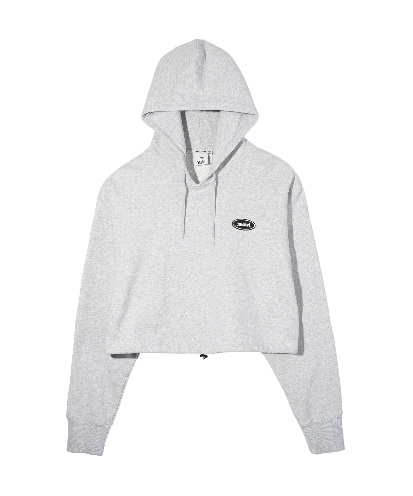 OVAL LOGO CROPPED SWEAT HOODIE