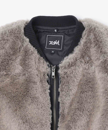 FAUX FUR CONVERTIBLE JACKET