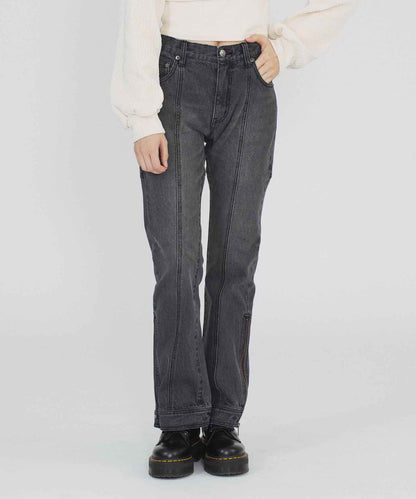 SIDE ZIP DENIM PANTS