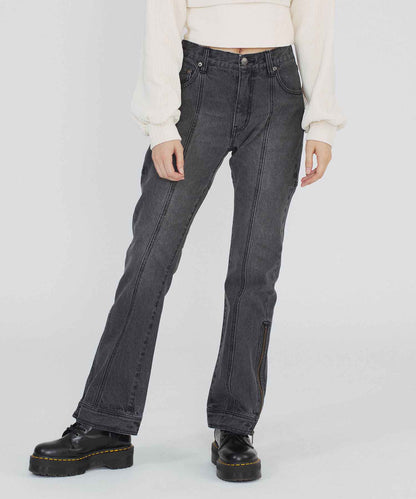 SIDE ZIP DENIM PANTS