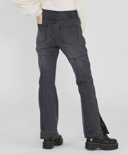 SIDE ZIP DENIM PANTS