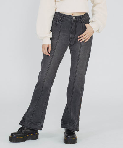 SIDE ZIP DENIM PANTS