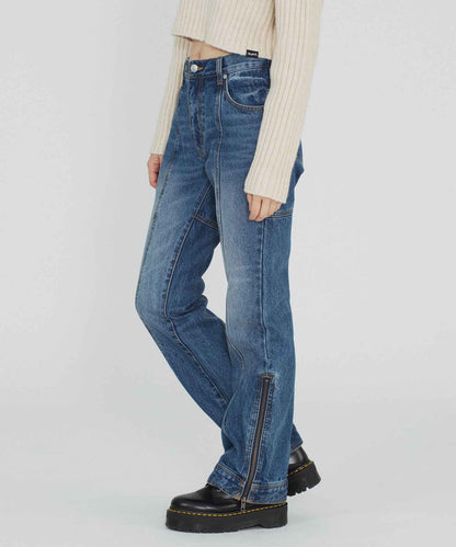 SIDE ZIP DENIM PANTS