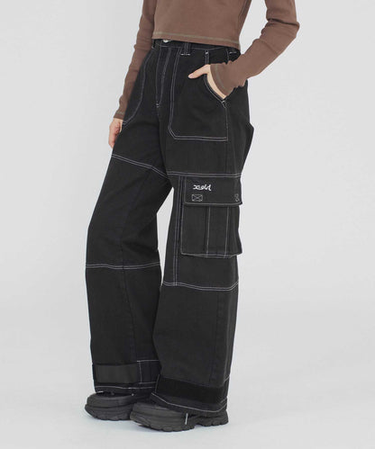 ADJUSTABLE HEM CARGO PANTS