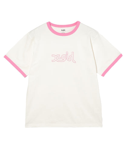 OUTLINE MILLS LOGO S/S RINGER TEE
