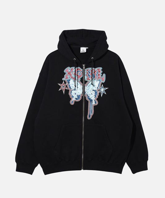 BUTTERFLY ZIP UP HOODIE