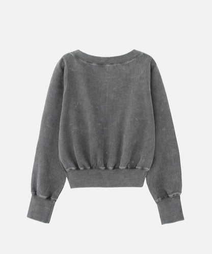 WIDE NECK SWEAT TOP