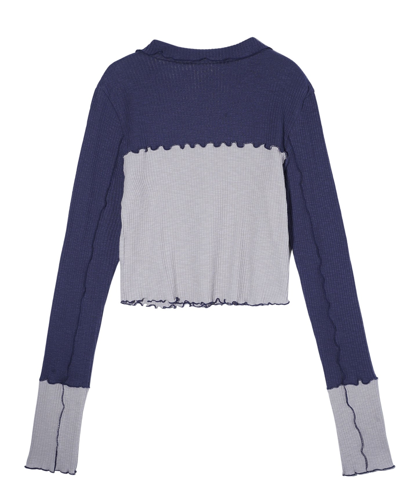 BICOLOR COMPACT PULLOVER SHIRT