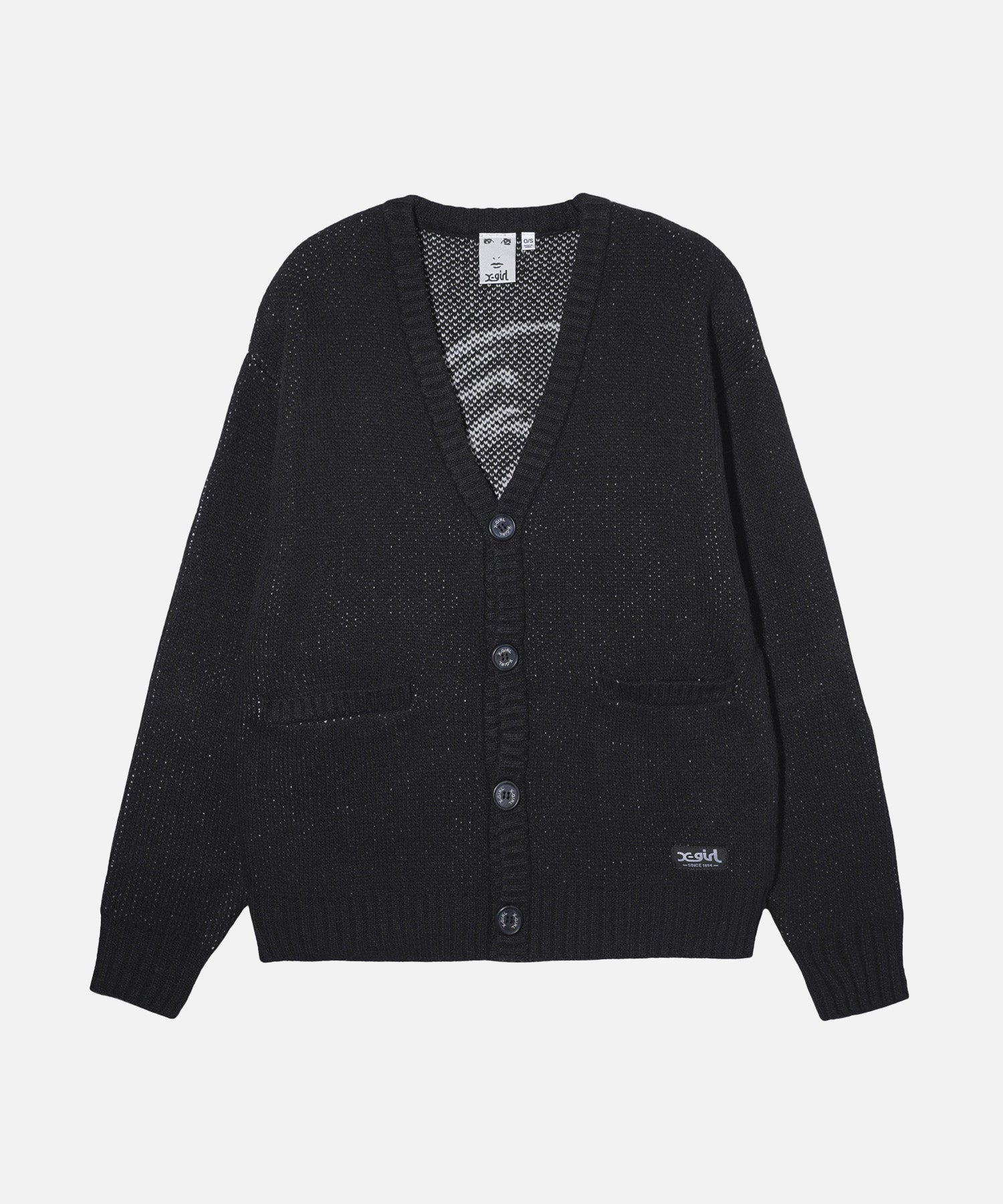 FACE KNIT CARDIGAN | X-girl