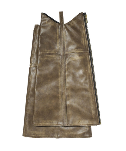 FAUX LEATHER LEG WARMER