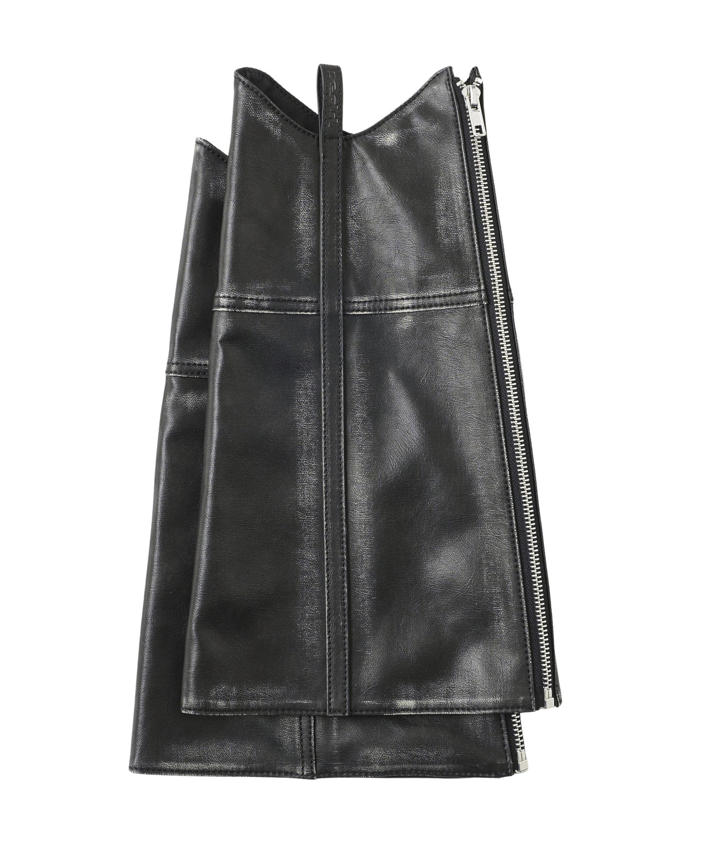 FAUX LEATHER LEG WARMER