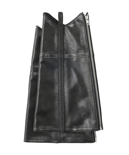 FAUX LEATHER LEG WARMER