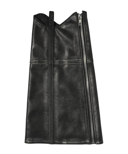 FAUX LEATHER LEG WARMER