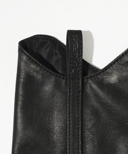 FAUX LEATHER LEG WARMER