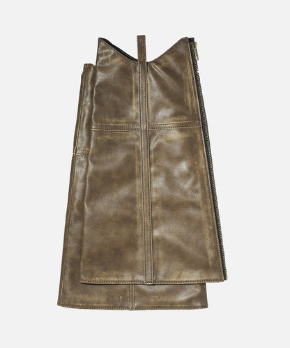 FAUX LEATHER LEG WARMER