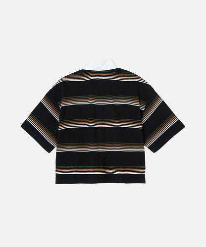 X-girl × HUF RUN THINGS CROP POLO SHIRT