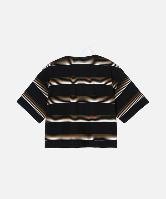 X-girl × HUF RUN THINGS CROP POLO SHIRT