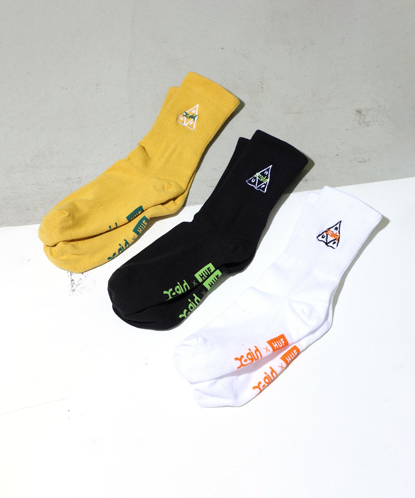 X-girl × HUF 1/4 SOCKS