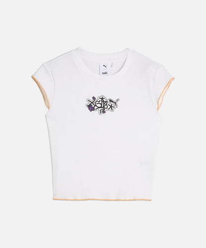 PUMA x X-girl RIBBED SLIM TEE