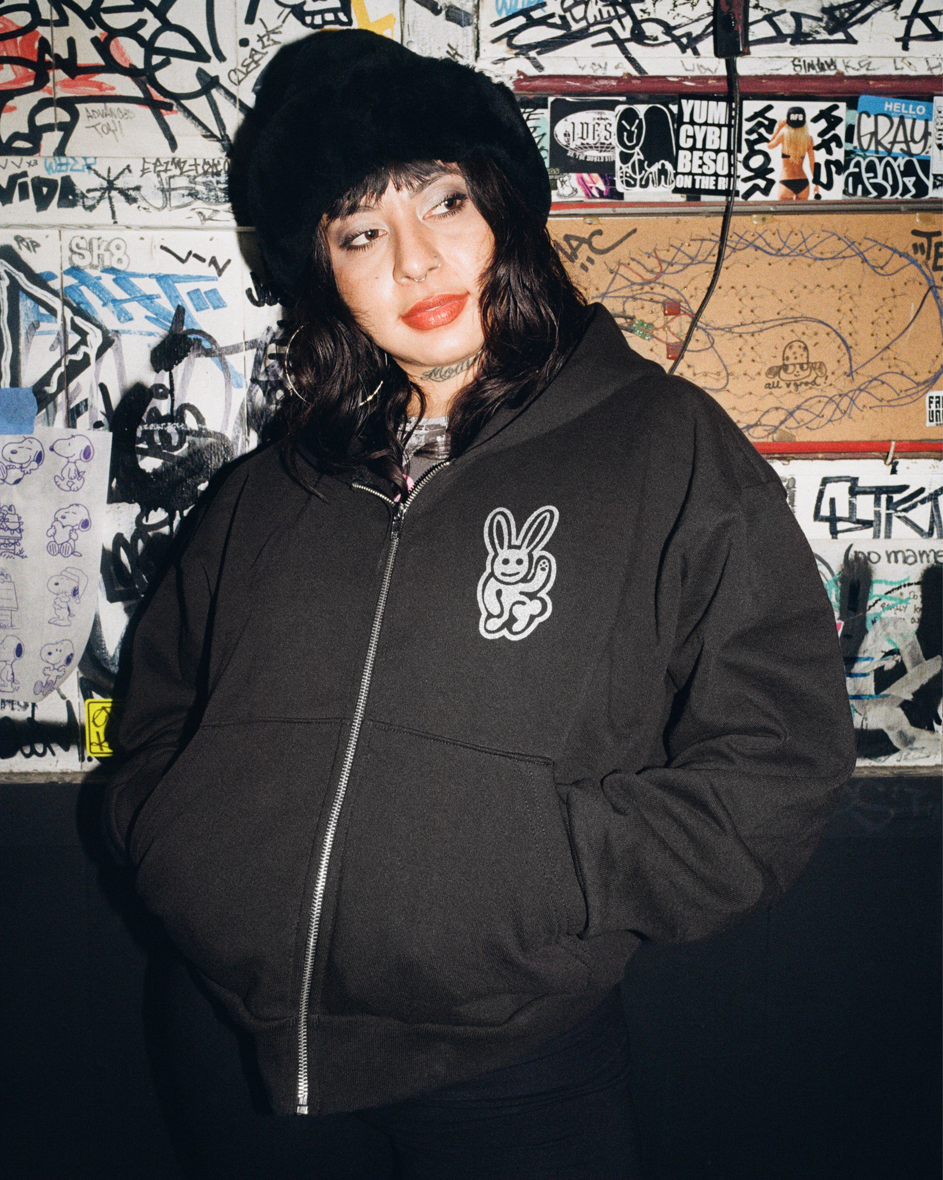 BUNNY ZIP HOODIE – X-girl