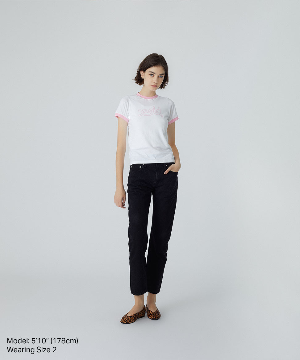 X-girl Logo Ringer S/S Tee